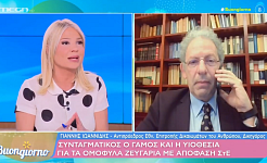 Ο Α΄Αντιπρόεδρος της ΕΕΔΑ Γιάννης Ιωαννίδης στη συνέντευξή του στο κανάλι MEGA