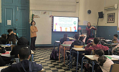 Φωτογραφία από την εκπαιδευτική δράση της ΕΕΔΑ στο 10ο Γυμνάσιο Πειραιά