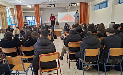 Στιγμιότυπο από την εκπαιδευτική δράση της ΕΕΔΑ στο 63ο Λύκειο Αθηνών