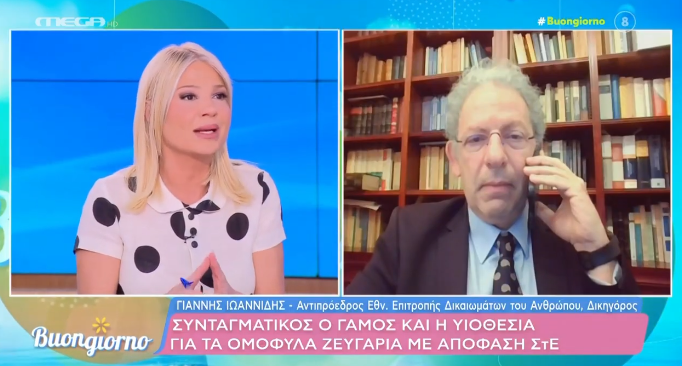 Ο Α΄Αντιπρόεδρος της ΕΕΔΑ Γιάννης Ιωαννίδης στη συνέντευξή του στο κανάλι MEGA